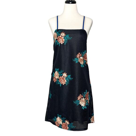 Zara Dresses & Skirts - Zara Trafaluc Black Floral Dress SZ S